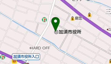 加須市役所の地図画像