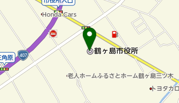 鶴ヶ島市役所の地図画像