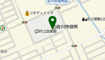 吉川市役所の地図画像