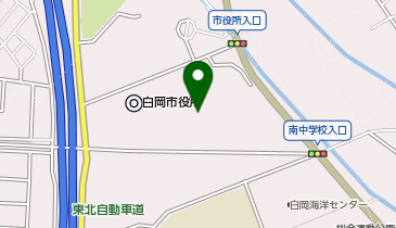 白岡市役所の地図画像