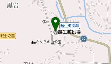 越生町役場の地図画像