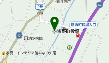 皆野町役場の地図画像