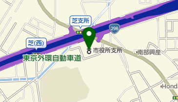 川口市役所芝支所の地図画像