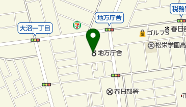 埼玉県春日部保健所の地図画像