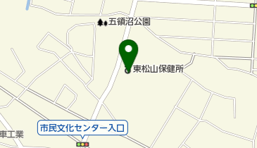 埼玉県東松山保健所の地図画像