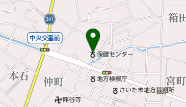 熊谷保健センターの地図画像