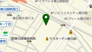 春日部市保健センターの地図画像