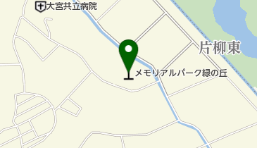 メモリアルパーク緑の丘の地図画像