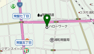 ハローワーク浦和の地図画像