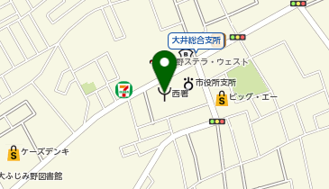 入間東部地区事務組合西消防署の地図画像