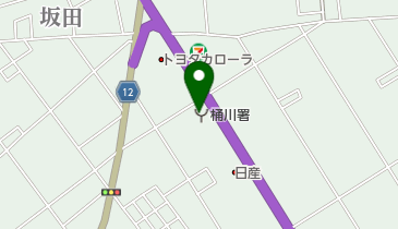 埼玉県央広域桶川消防署の地図画像