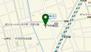 さいたま市中央消防署の地図画像