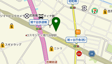 川口市東消防署の地図画像