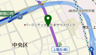 さいたま市消防団上落合分団の地図画像