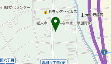 草加八潮消防組合草加消防署青柳分署の地図画像