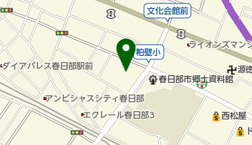 春日部市消防署東分署の地図画像