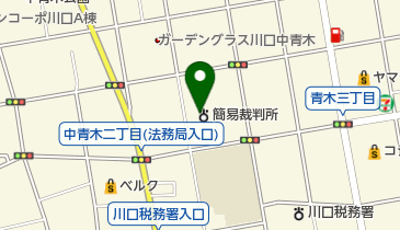 川口簡易裁判所の地図画像