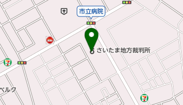 越谷簡易裁判所の地図画像