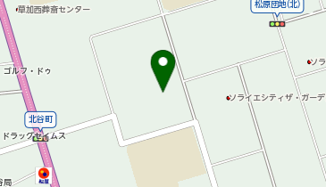 草加市立松原児童青少年交流センターの地図画像