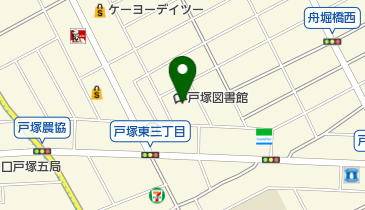 川口市立戸塚図書館の地図画像