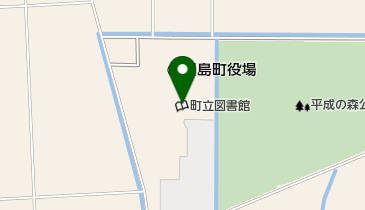 川島町立図書館の地図画像