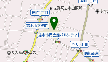 志木市立いろは遊学図書館の地図画像