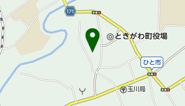 ときがわ町立図書館の地図画像