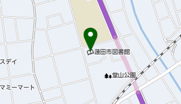 蓮田市図書館の地図画像