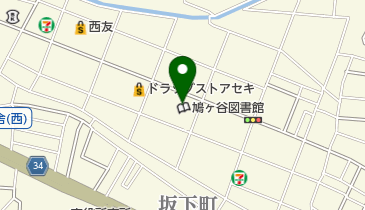 川口市立鳩ヶ谷図書館の地図画像