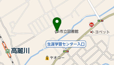 日高市立図書館の地図画像