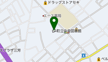 三芳町立中央図書館の地図画像