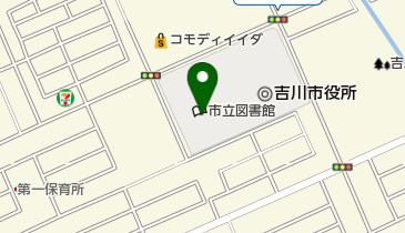 吉川市立図書館の地図画像
