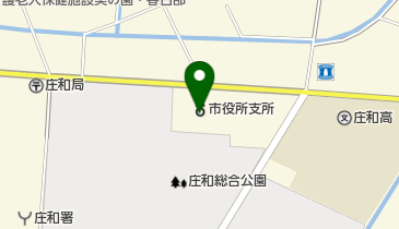 春日部市立庄和図書館の地図画像