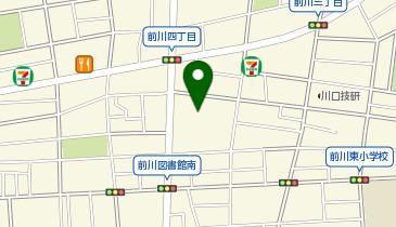 川口市立前川図書館の地図画像