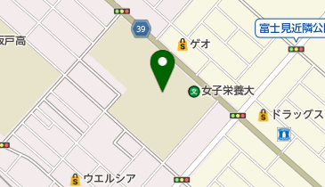 女子栄養大学図書館の地図画像