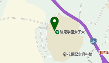 跡見学園女子大学新座図書館の地図画像