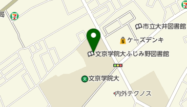文京学院大学ふじみ野図書館の地図画像