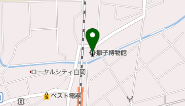 獅子博物館の地図画像