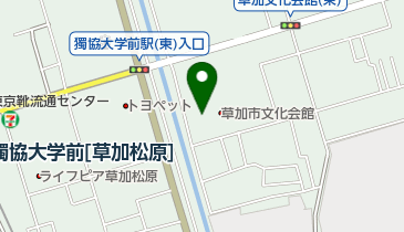 草加市文化会館の地図画像