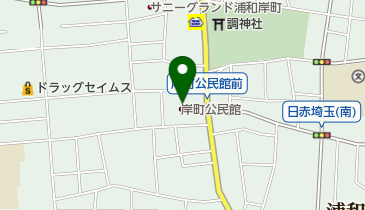 岸町公民館の地図画像