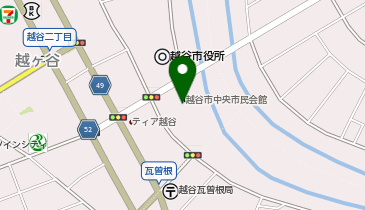 越谷市中央市民会館の地図画像