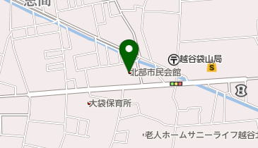 越谷市北部市民会館の地図画像