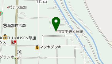 草加市立中央公民館の地図画像