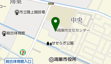 鴻巣市文化センターの地図画像