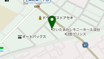 さいたまセレモニーホール深谷の地図画像