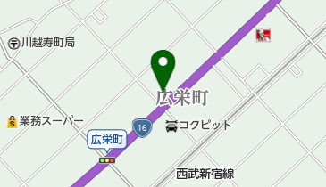 川越メモリードホールの地図画像