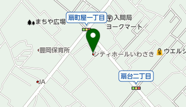 シティホールいわさきの地図画像