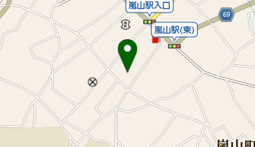花友嵐山ホールの地図画像