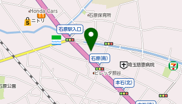 ファミール熊谷石原ホールの地図画像