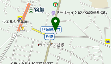 東日本銀行草加支店の地図画像